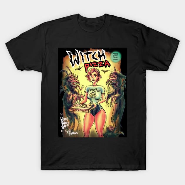 Witch Pizza T-Shirt by Groovy Ghoul